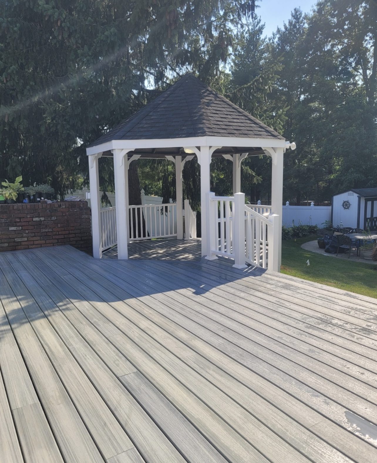 Deck and patio