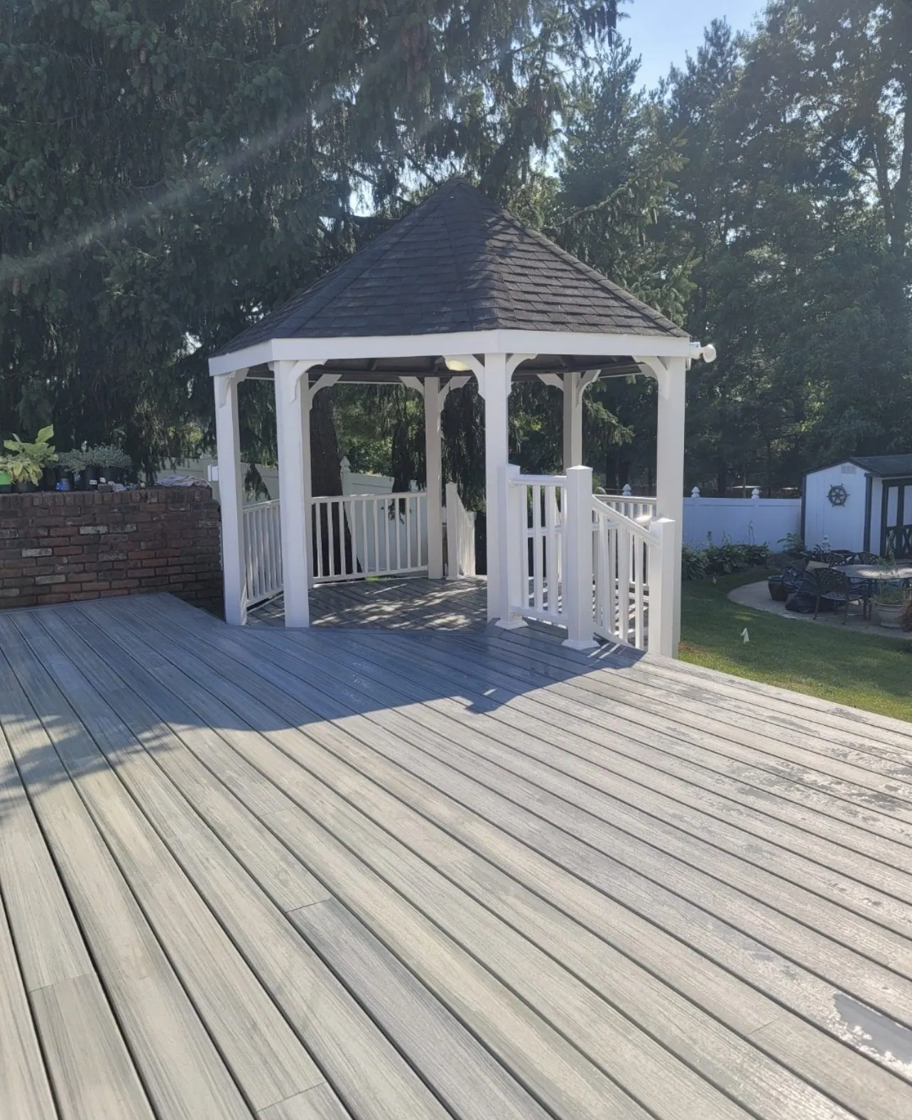 Deck and patio