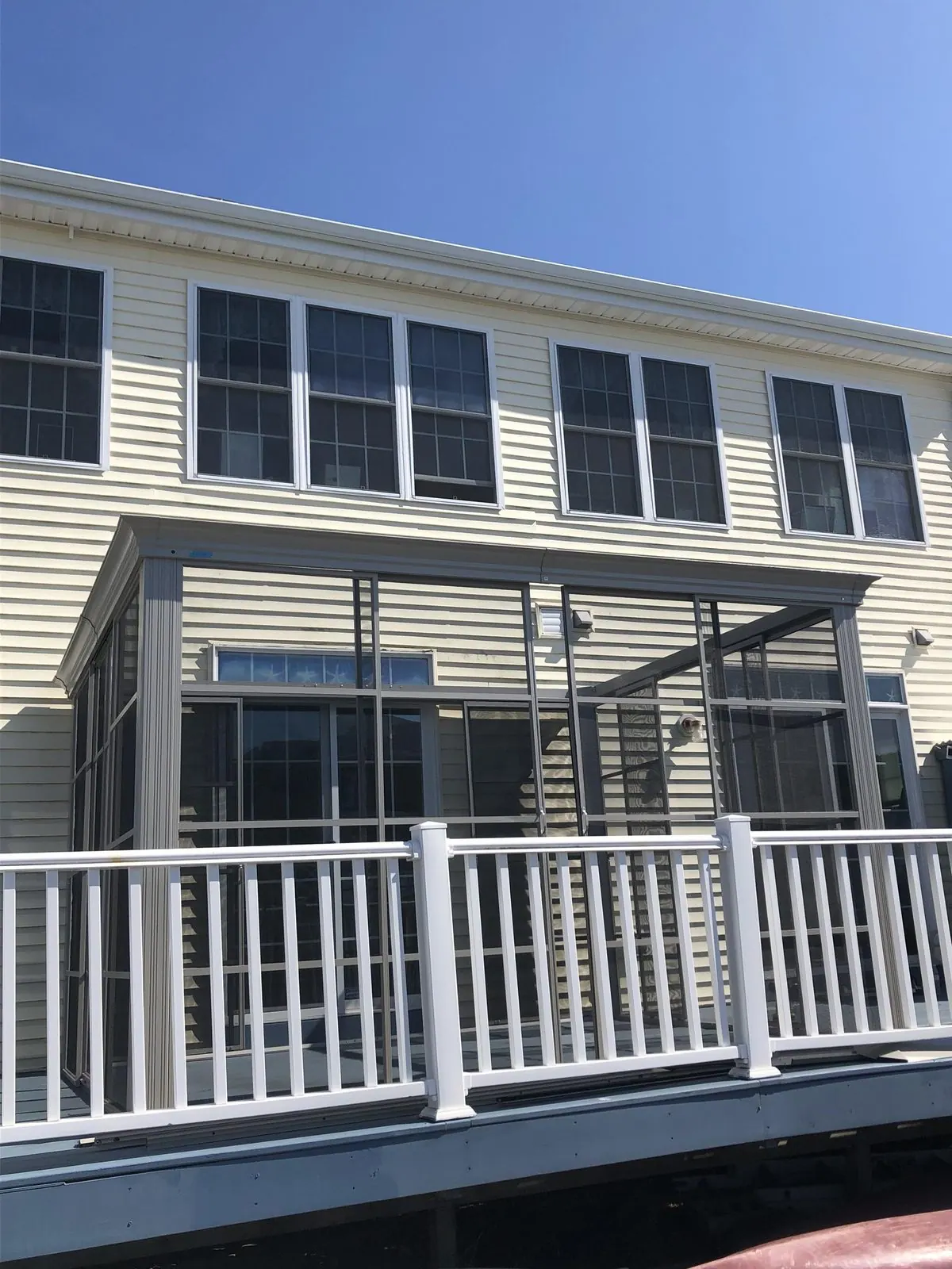 Rear composite deck with gazebo in Manahawkin, Ocean County, New Jersey
